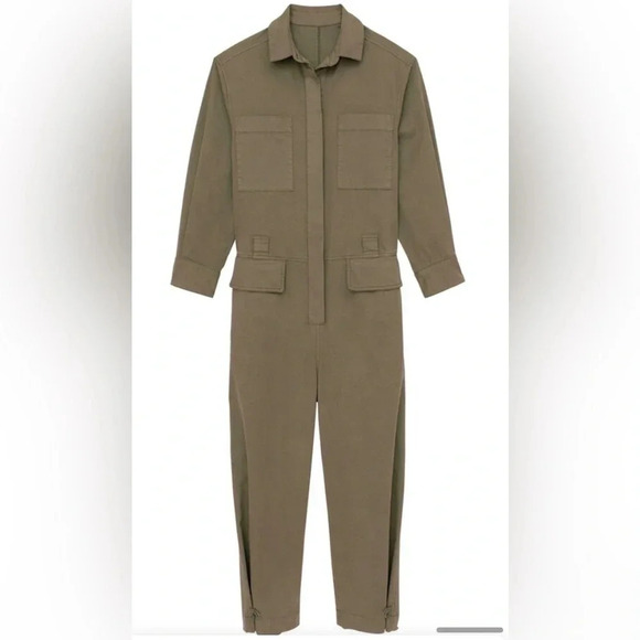 Thakoon NWT Utility jumpsuit in olive size XS - Picture 2 of 11